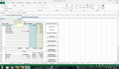 Product picture Group piecework Utility
